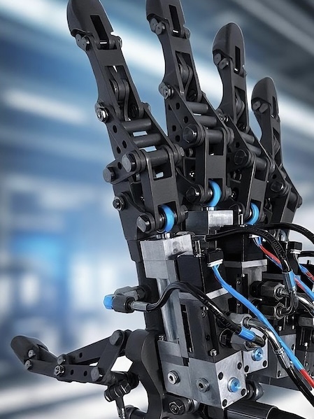 NeodraDynamics laboratory with advanced robotics equipment