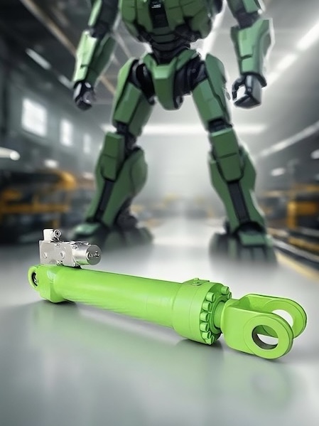 Engineers testing robot movements in controlled environment